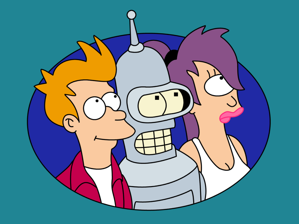 "Futurama" desktop wallpaper (1024 x 768 pixels)